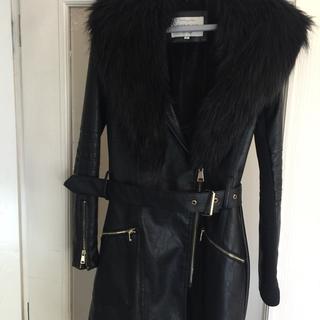 river island fur and leather jacket