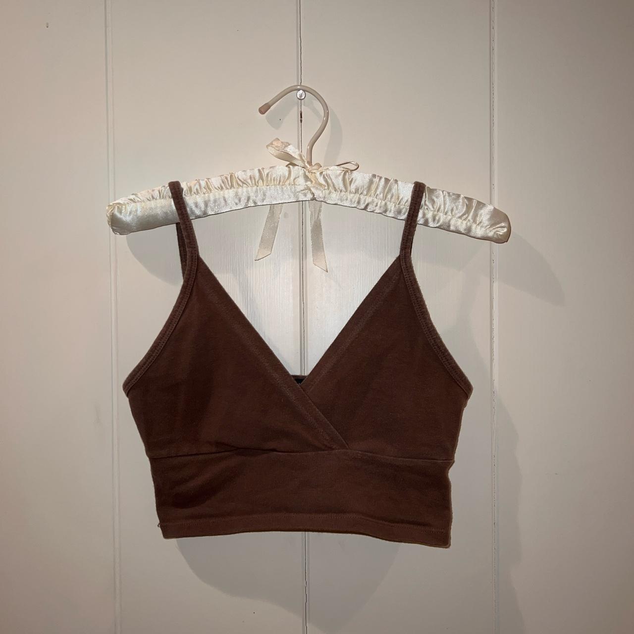 Brandy Melville Women's Brown Veststankscamis Depop