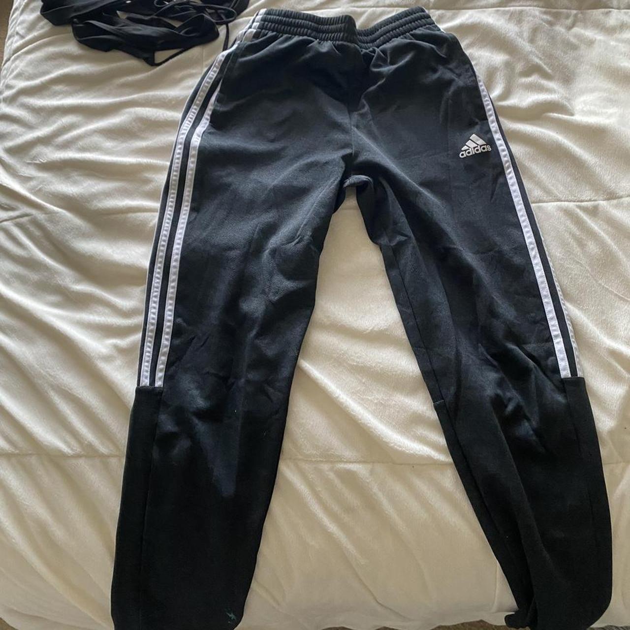 Dark Grey Adidas Sweats Large 14-16 - Depop