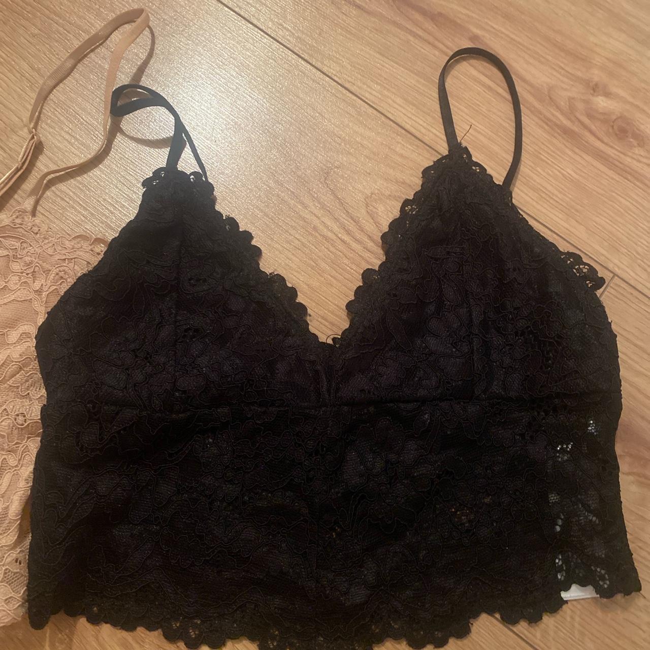 zara lace bralette type top bundle both size small... Depop