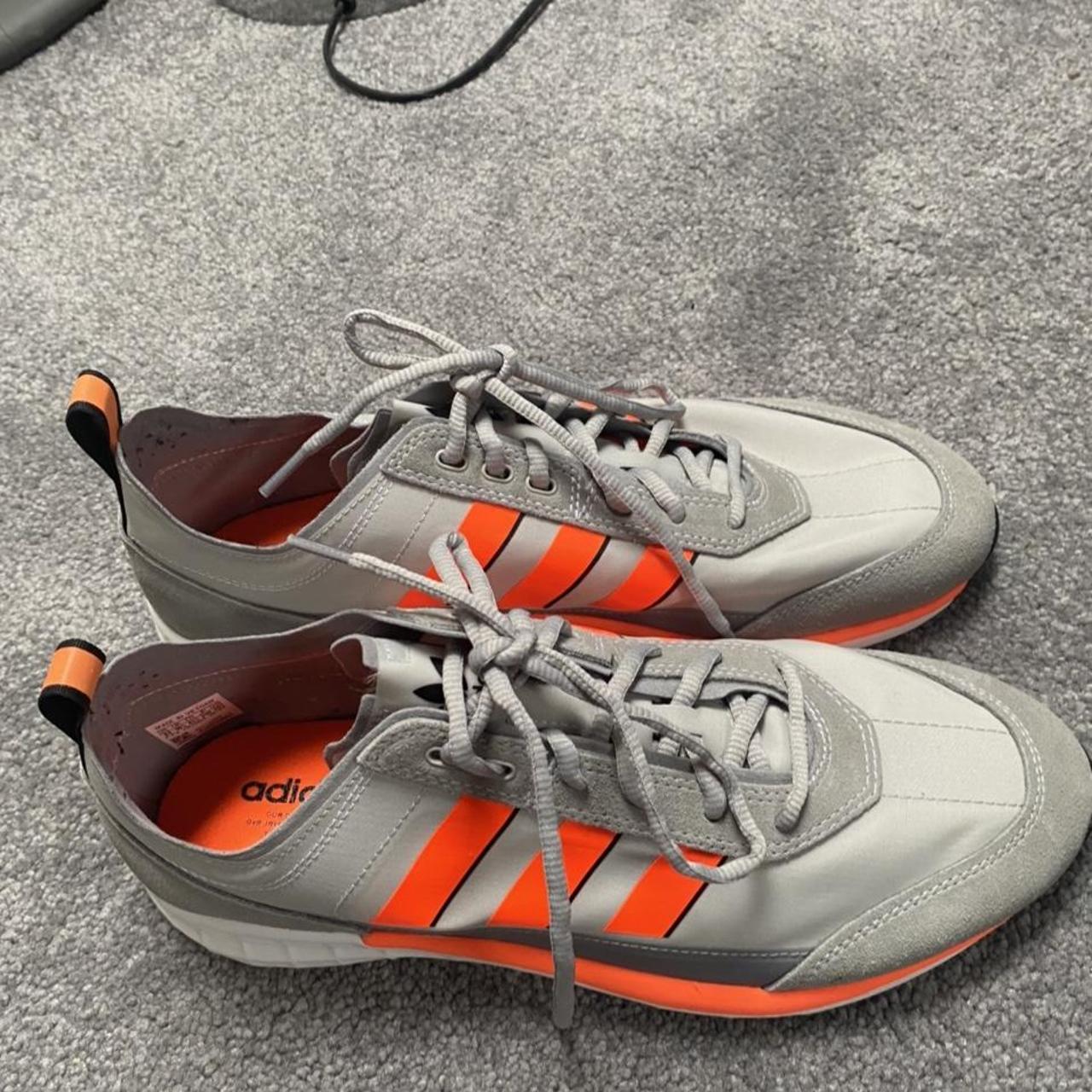 Adidas Lightstrike Men’s Trainers Grey/Orange. Men’s... - Depop