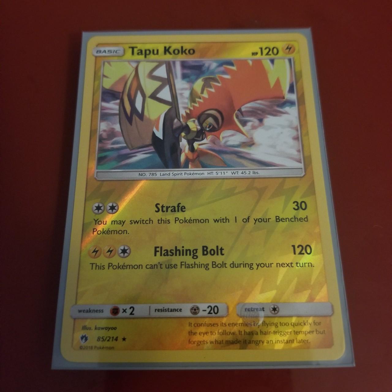  Tapu Koko Pokemon Card