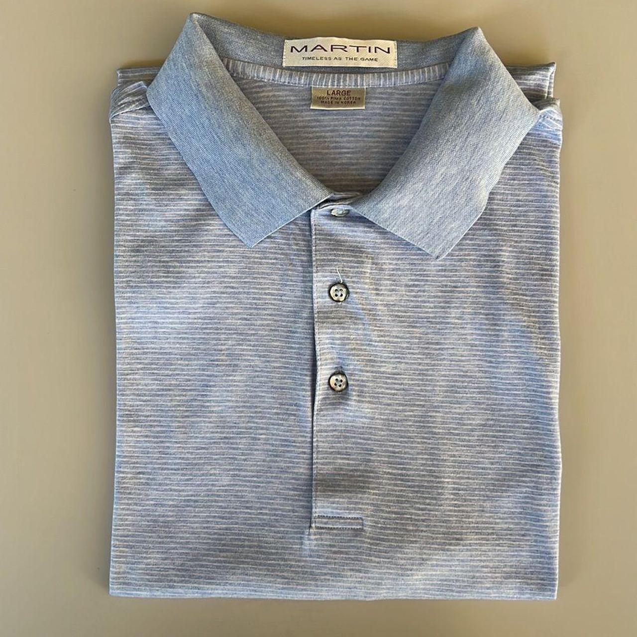Martin 100% Pima Cotton Golf Polo Shirt size... - Depop