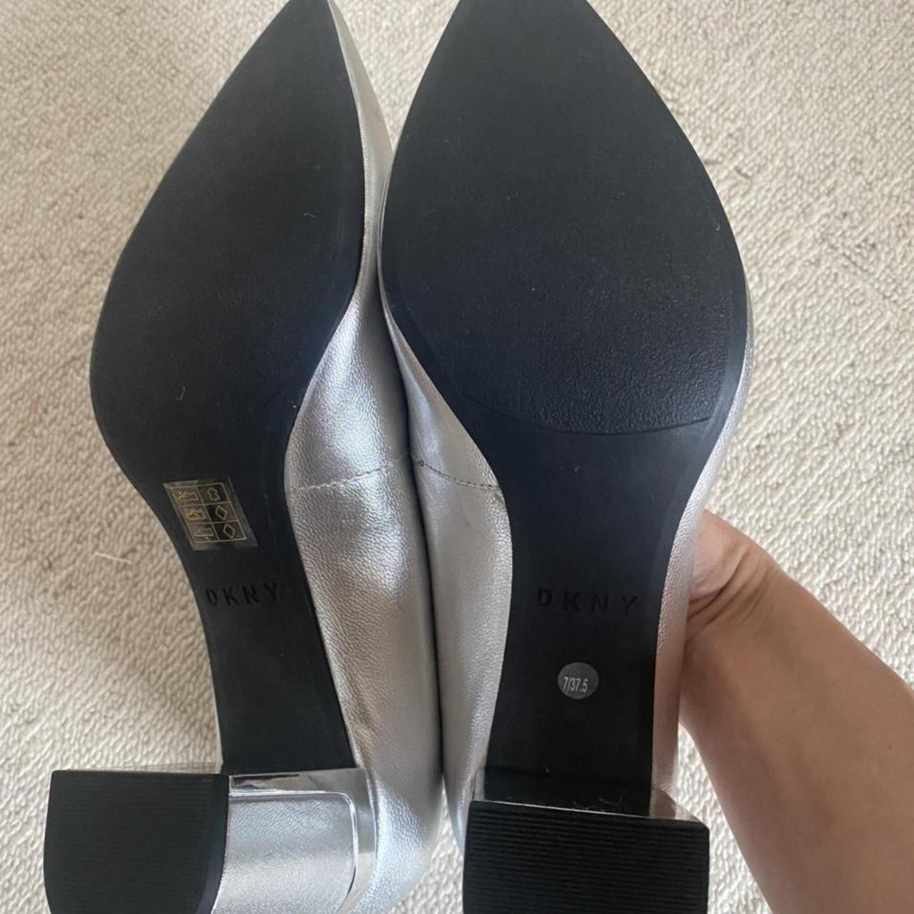 DKNY Women's Silver Courts | Depop