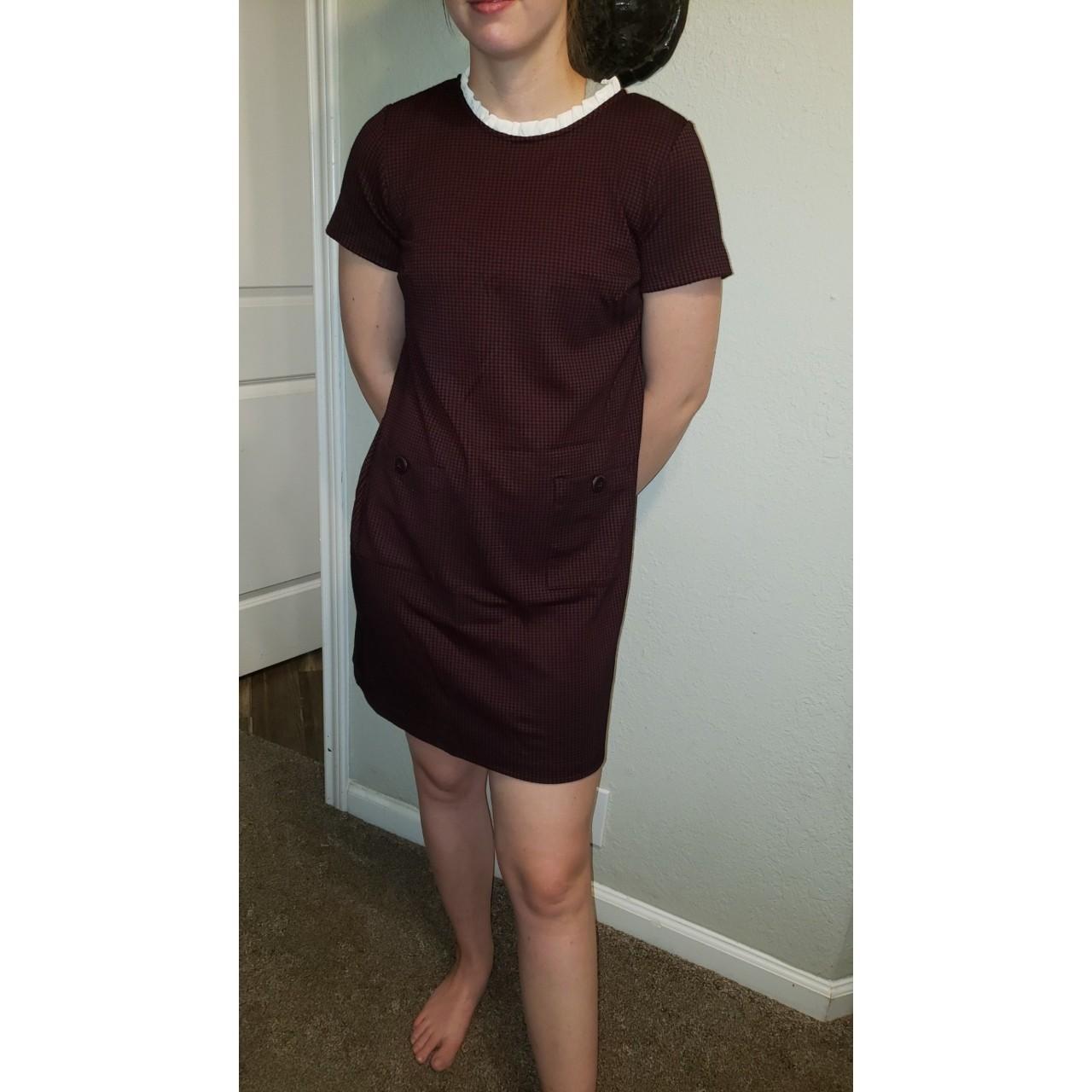 Loft maroon outlet dress