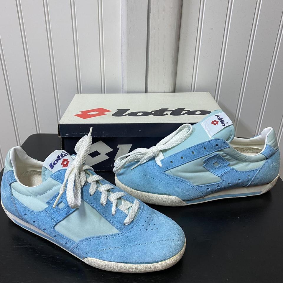 80's Lotto Santa Ana Sneakers White/Red Depop