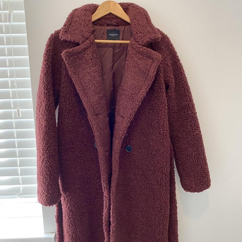 Maroon 2025 teddy coat