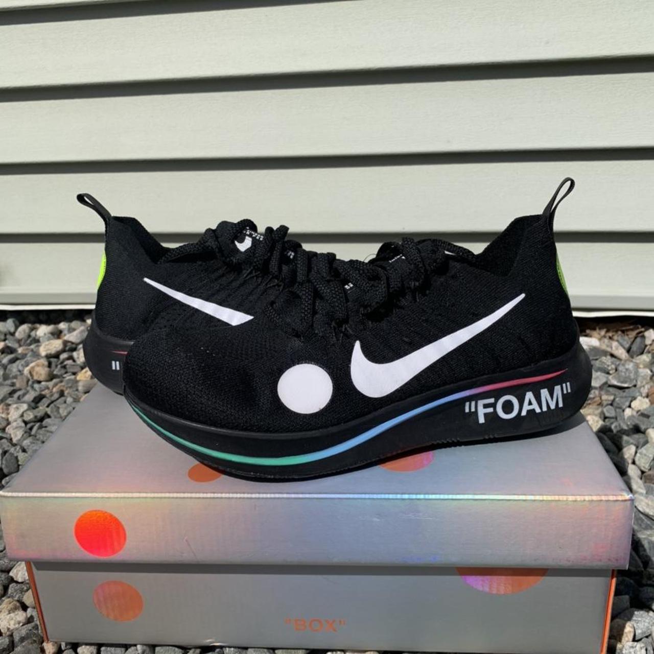 Off white nike zoom fly clearance price