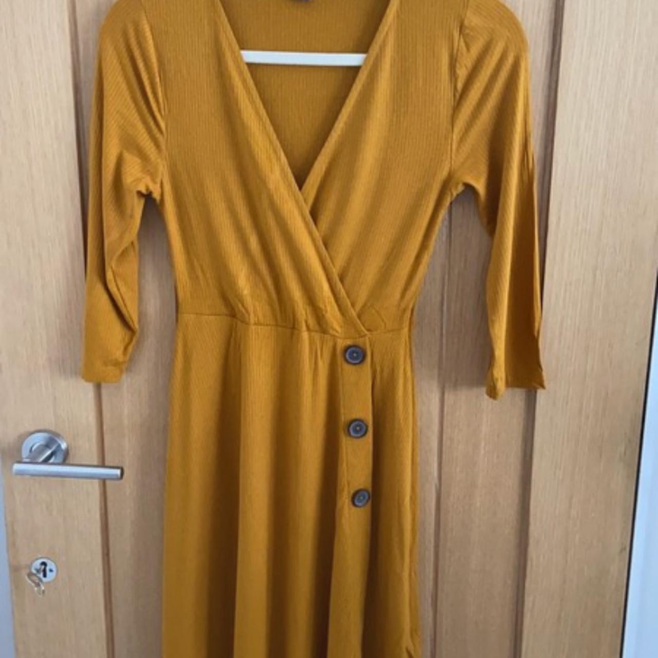 Primark Women's Yellow Dress Depop