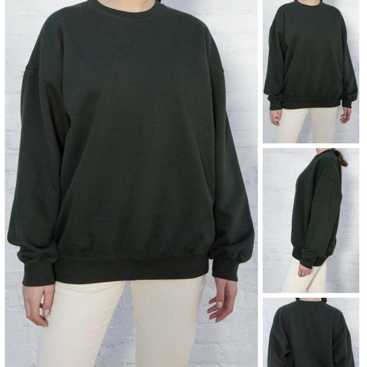 brandy melville green sweatshirt
