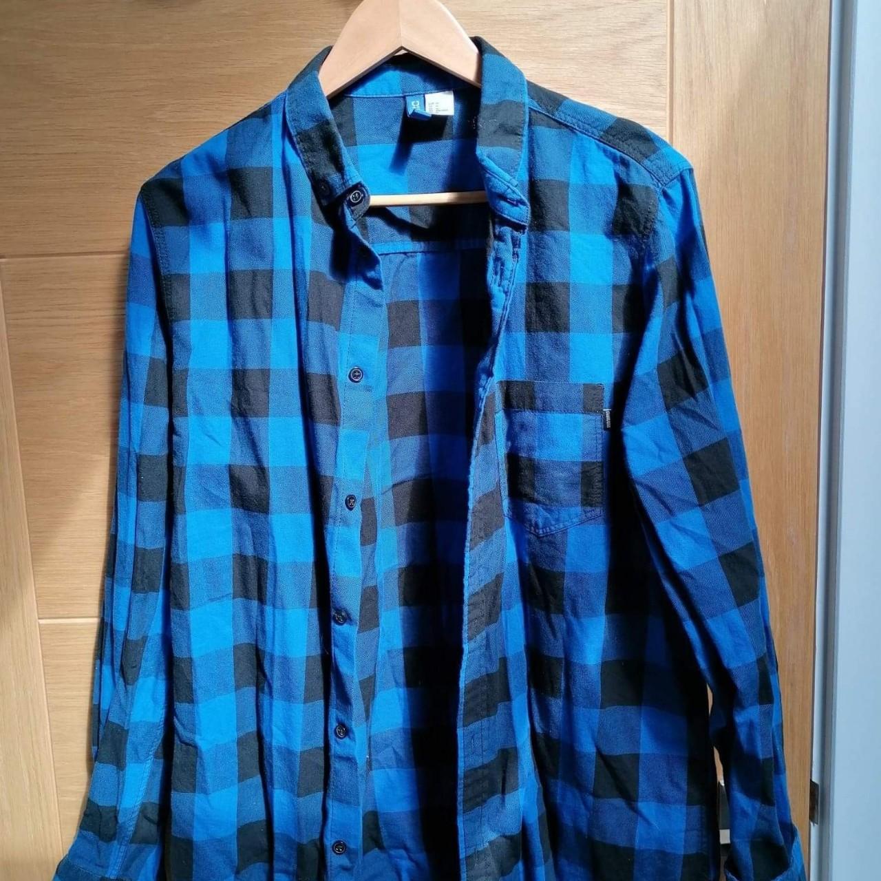 H&M Men's Blue Shirt Depop