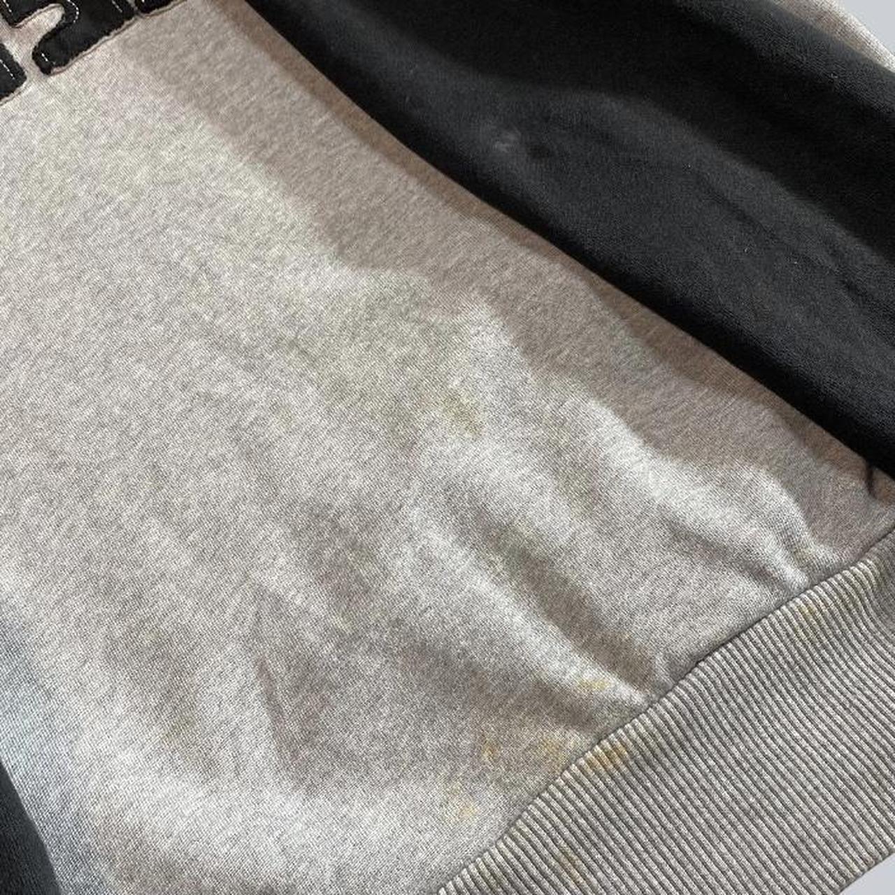 Evisu Hoodie Grey With Front Pocket Minor Flaws - Depop