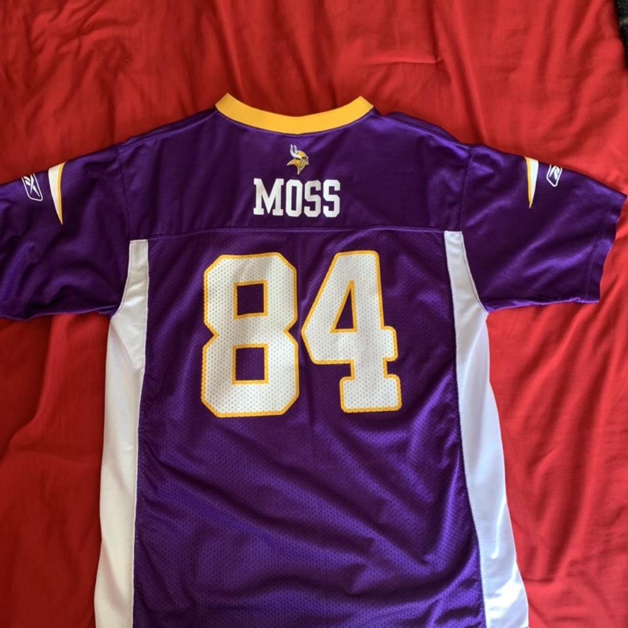 vintage Adidas Randy Moss Vikings jersey size:M tag - Depop