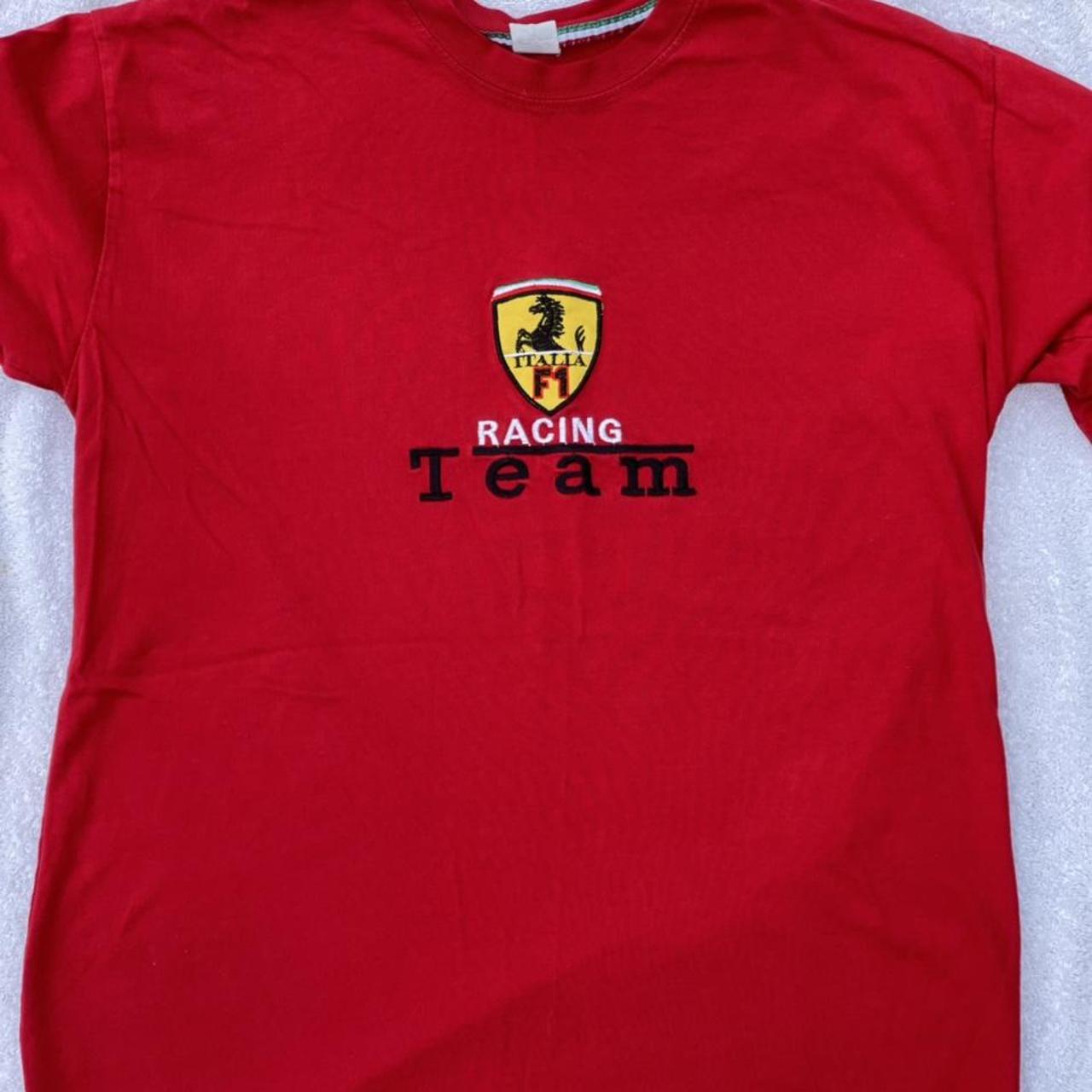 Ferrari Men's Red and Yellow T-shirt (3)