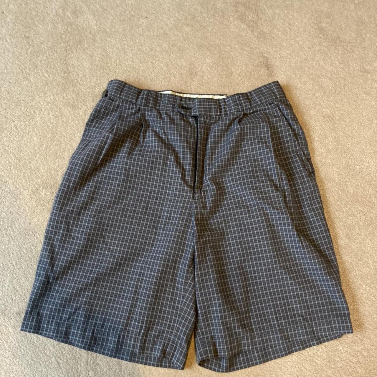 Lacoste Men's Navy and Grey Shorts | Depop