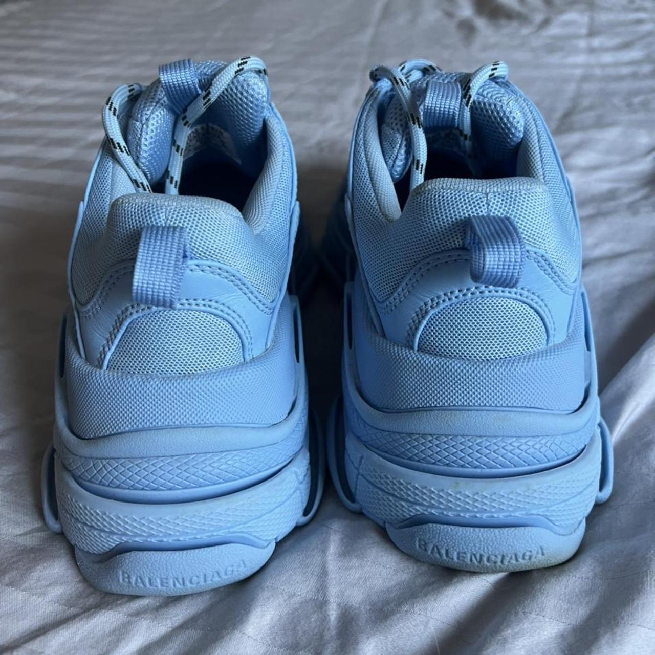 Light Blue Triple S Balenciagas, size 5. Excellent... - Depop