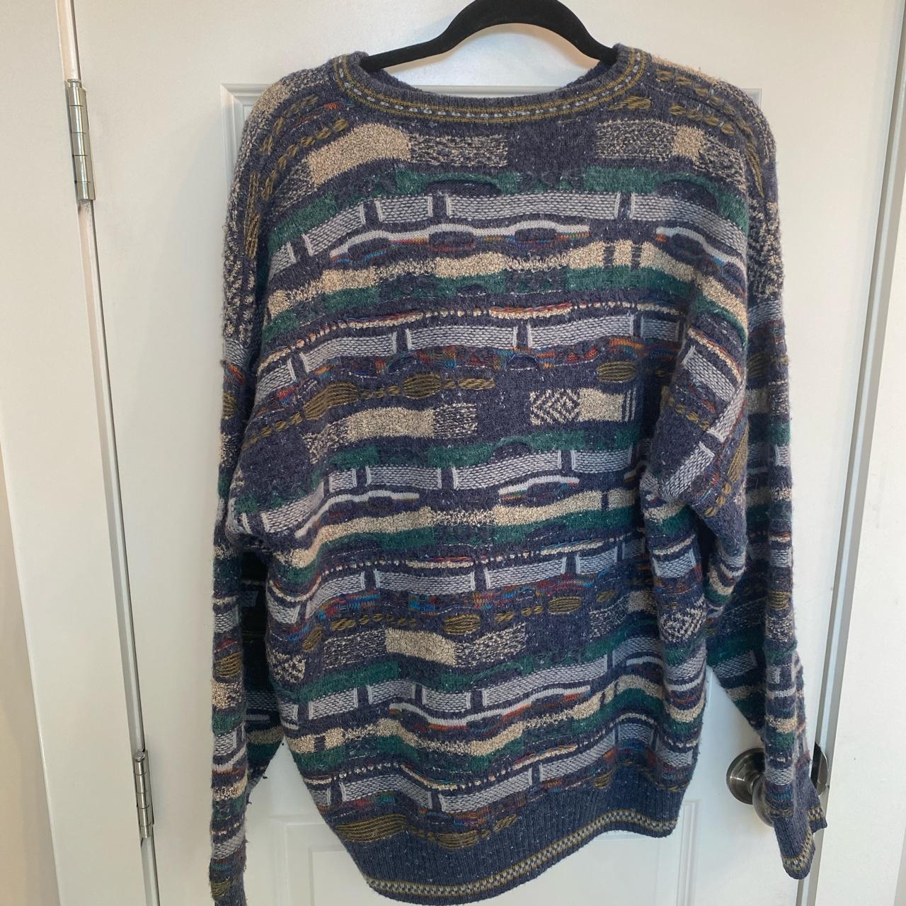 Vintage grandpa sweater. Great condition. Large.... - Depop