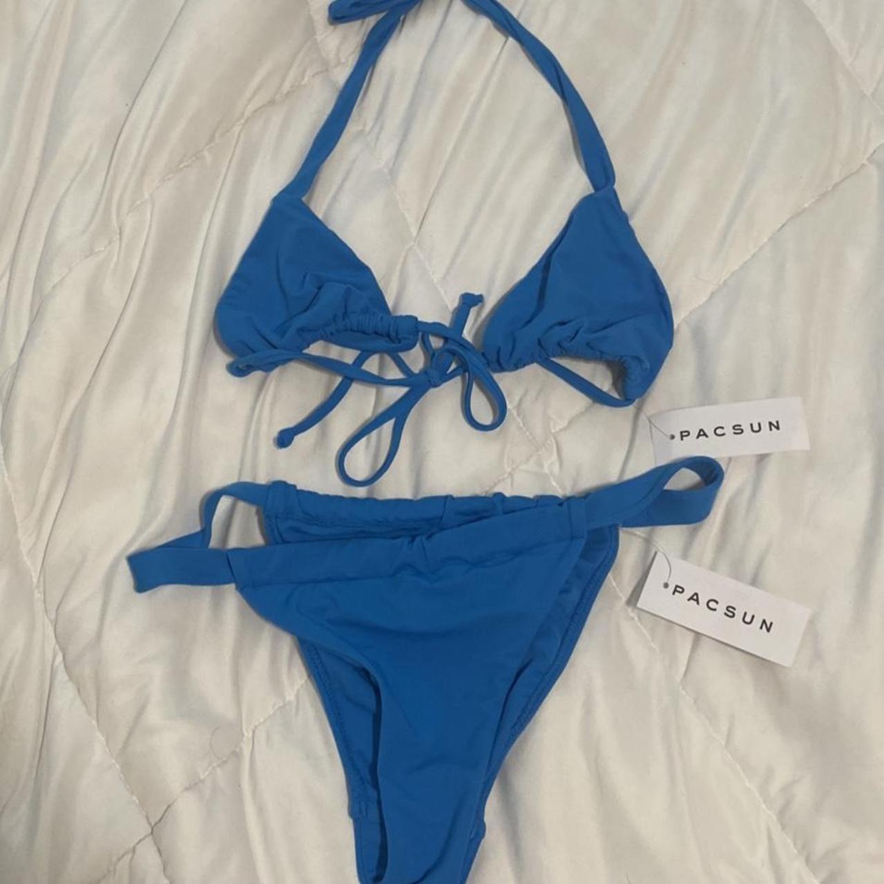 PacSun Women S Blue Bikinis And Tankini Sets Depop