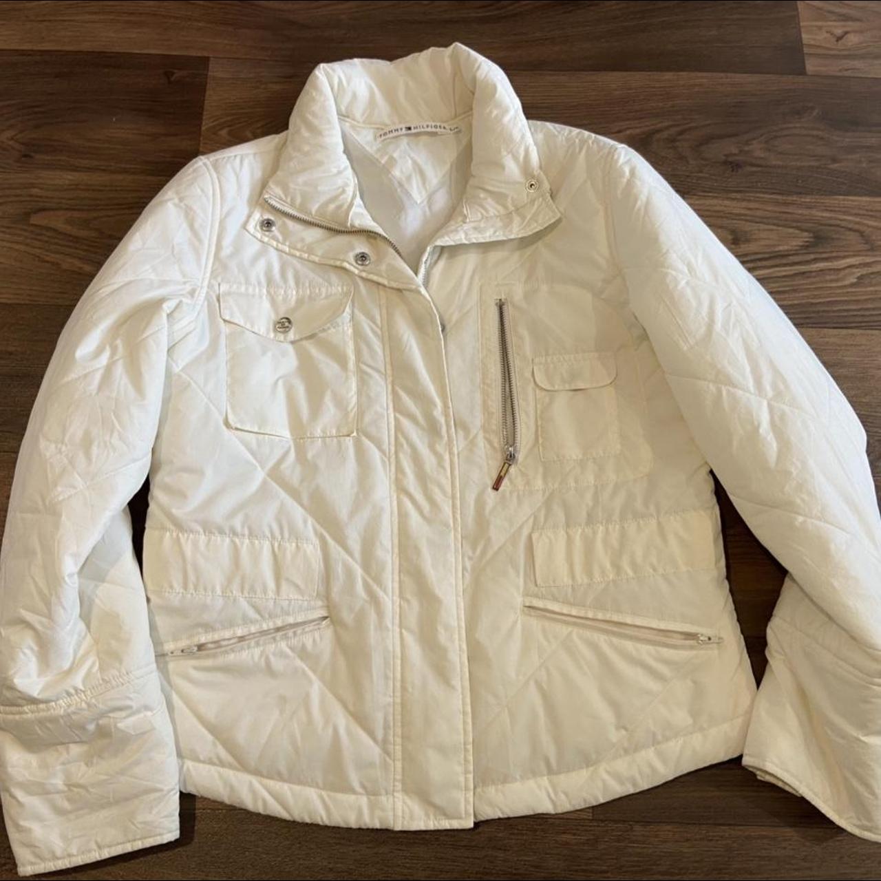 Tommy hilfiger on sale cream coat