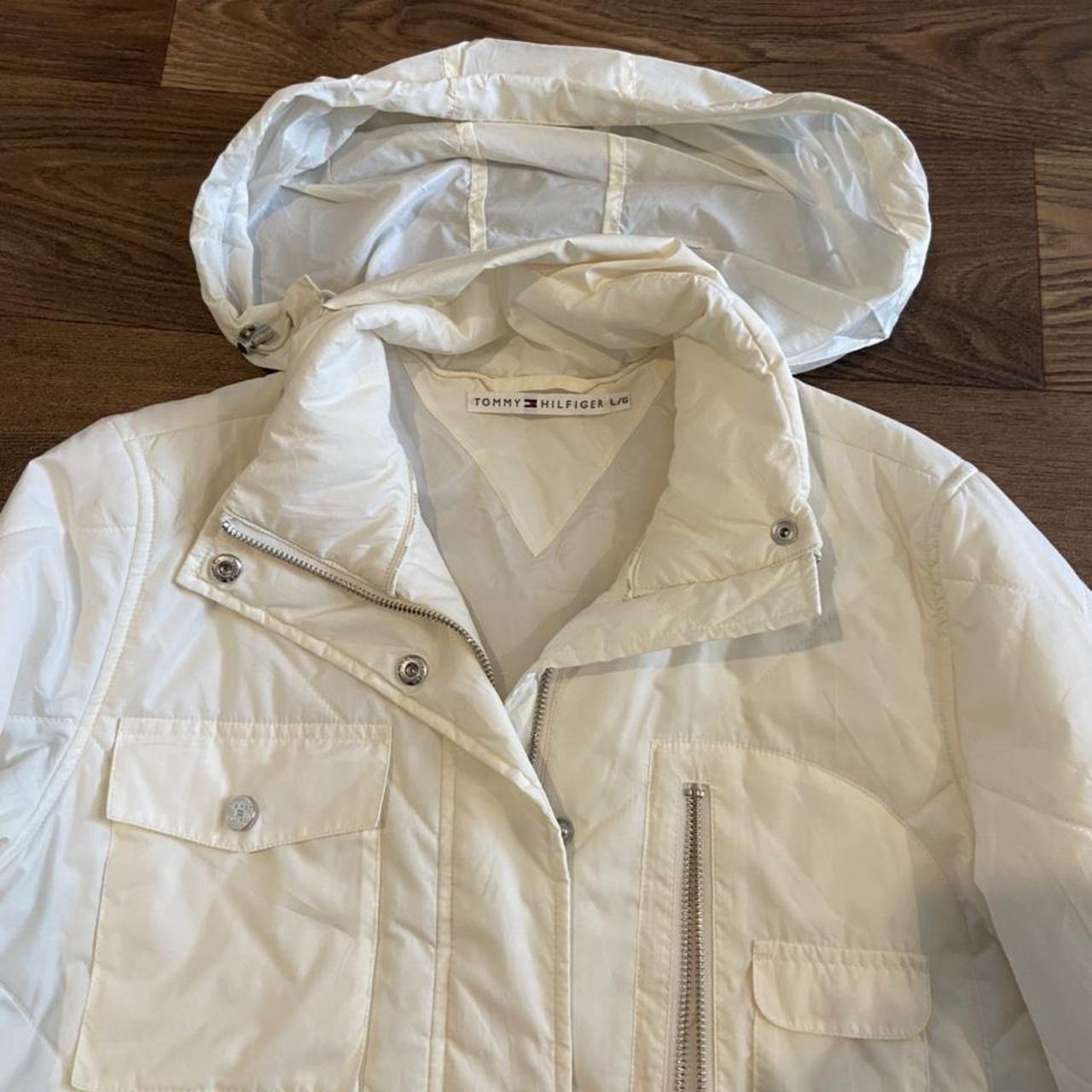 Tommy hilfiger cream on sale coat