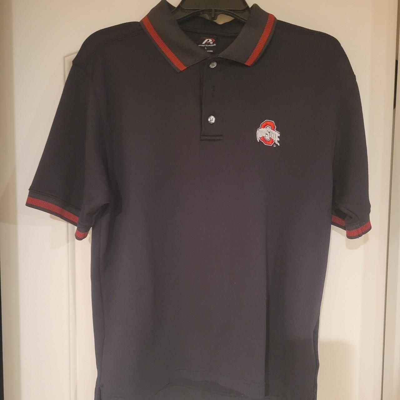 Black ohio state golf/polo shirt. #osu #ohiostate... - Depop