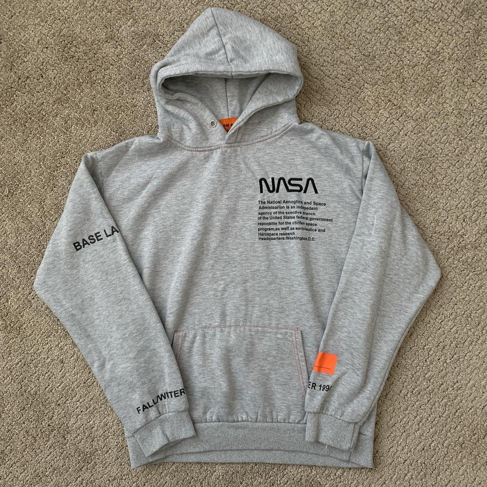 Heron preston nasa hotsell hoodie grey