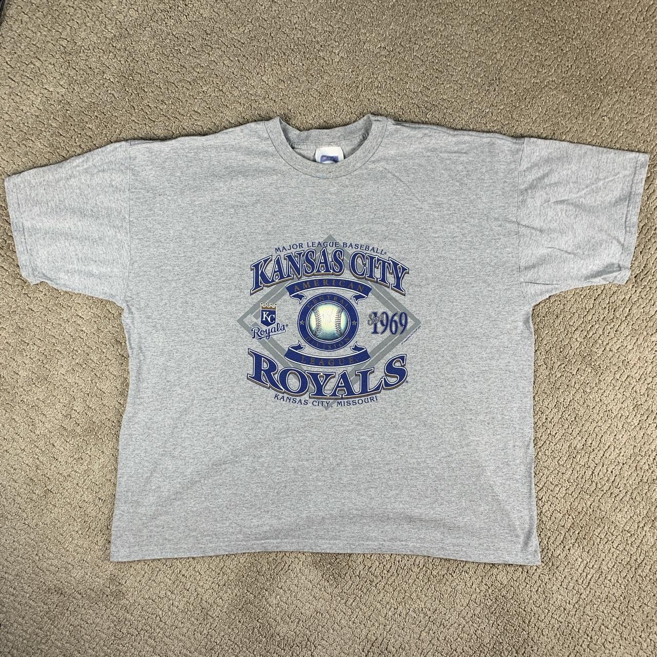 Major League Baseball Kansas City Royals retro logo T-shirt