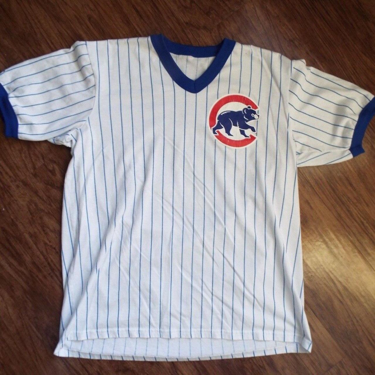 Majestic Mens Blue Chicago Cubs T-Shirt - Depop