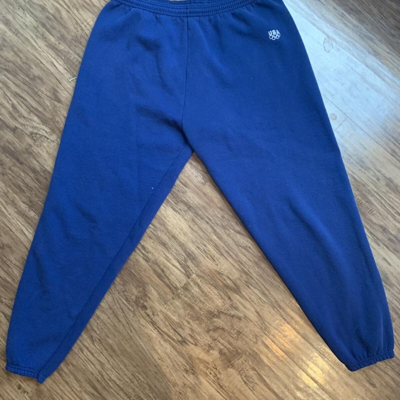 Vintage JCPenny Olympic sweatpants. Blue mens size... Depop