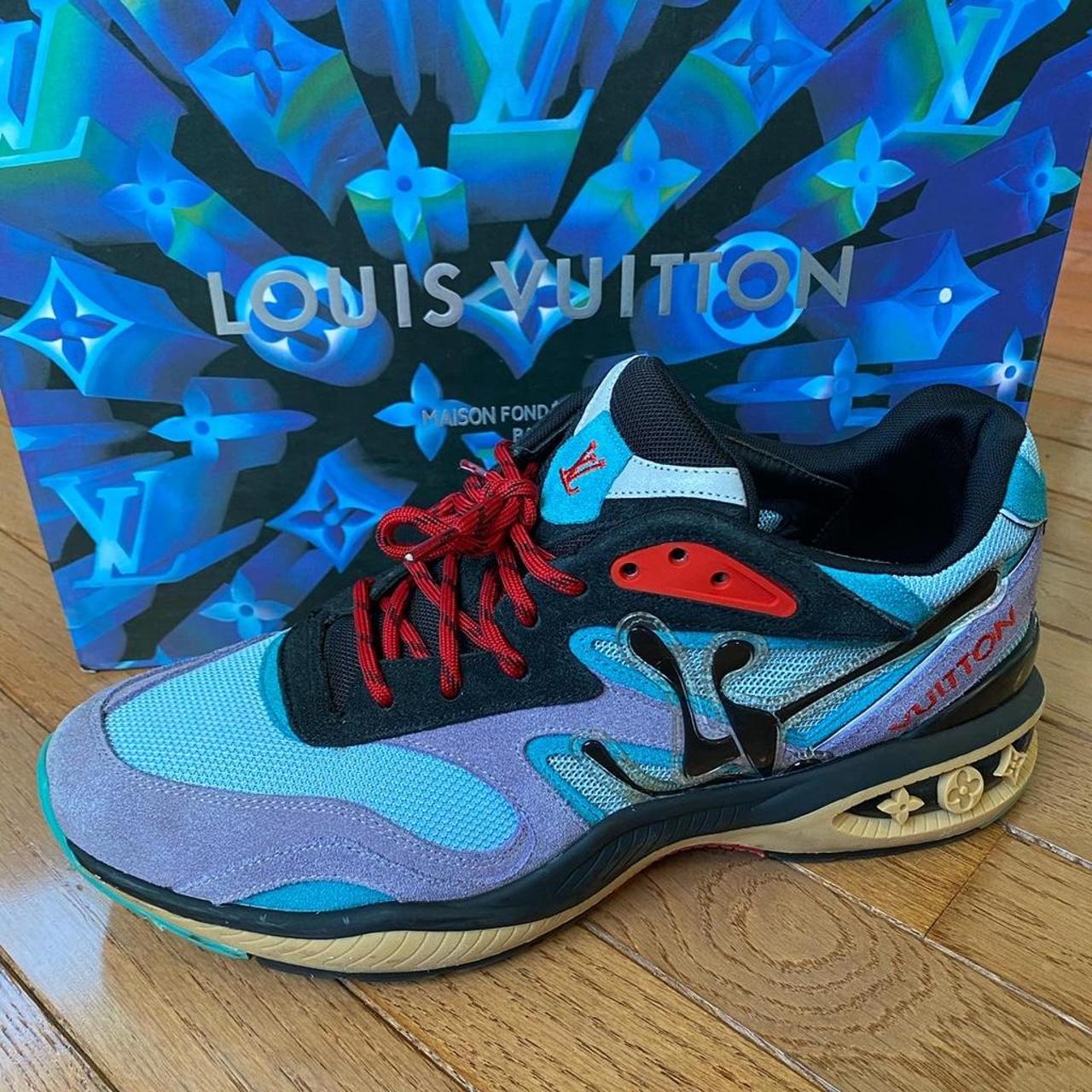 Louis Vuitton Blue/Purple Trail Sneakers (2021) FD0210 - LV 9 / US