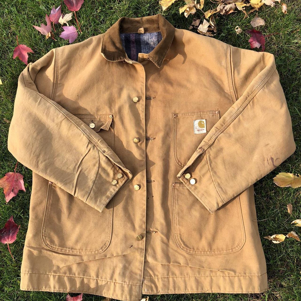 Sick 1980’s Vintage Carhartt Jacket!! Blanket Lined... - Depop