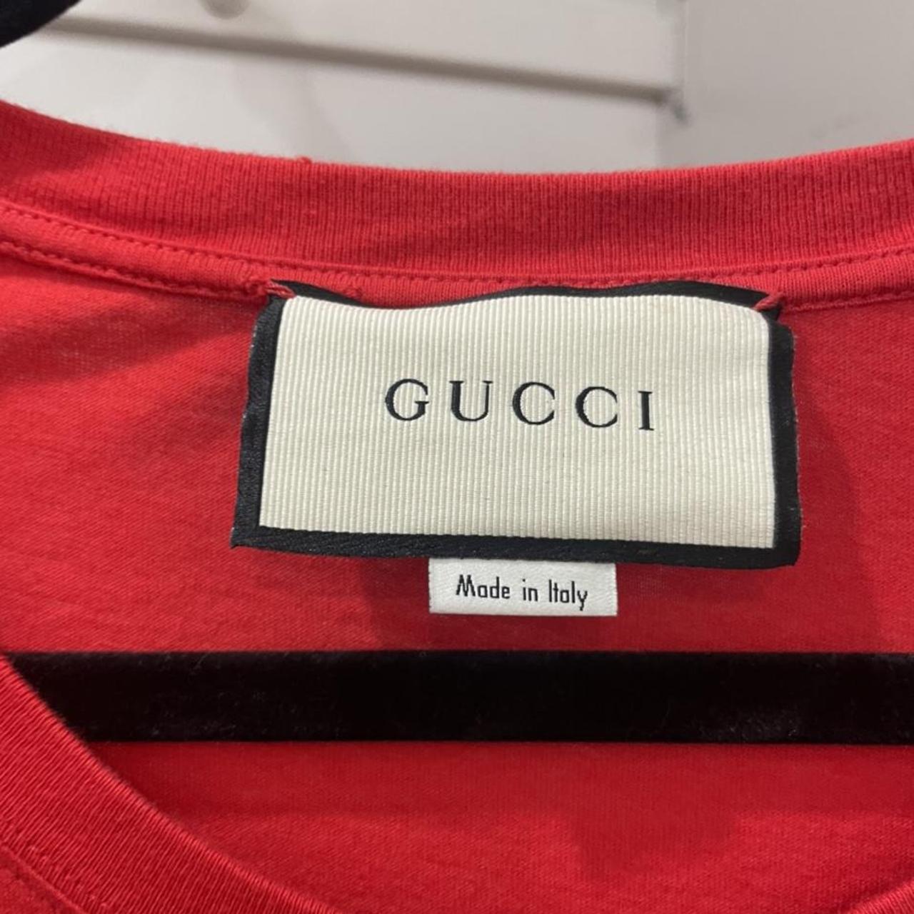 Gucci Women's Red T-shirt | Depop