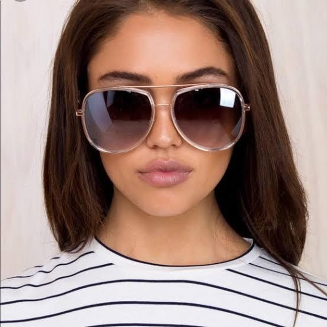 Quay Australia Women's Brown Sunglasses Depop