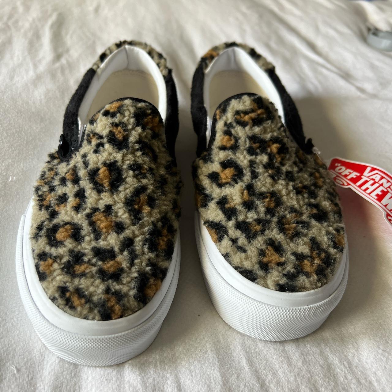 Vans discount slipper leopard