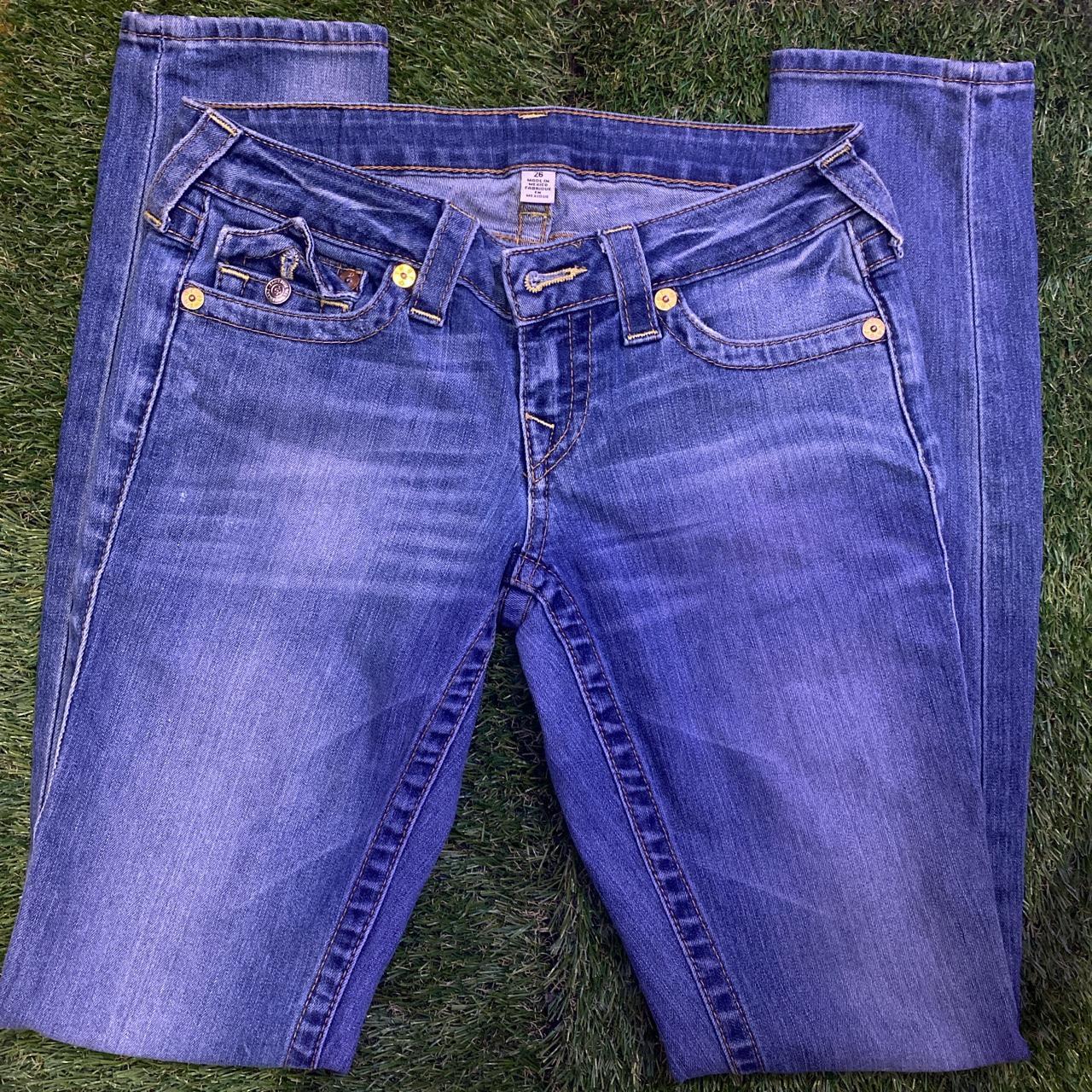 Skinny true religion jeans nice fade Overall no flaws - Depop