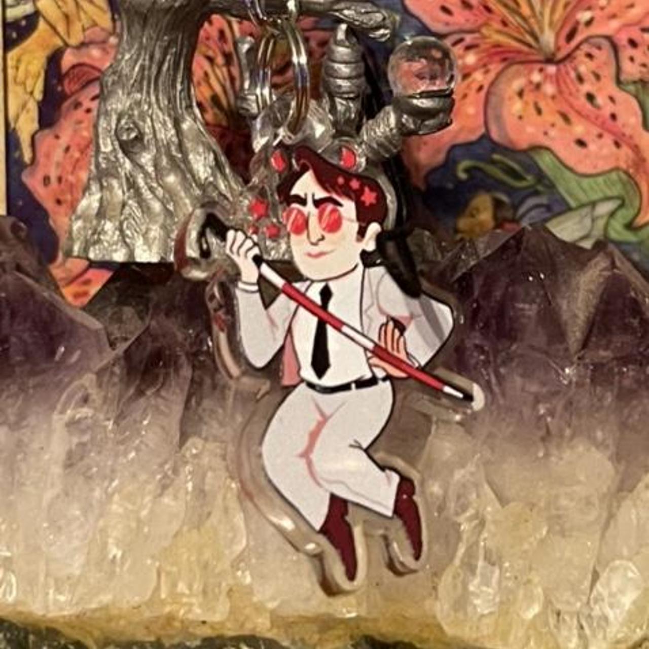 ⚠️ THIS IS NOT MY ART ⚠️ Daredevil Keychain made by... Depop