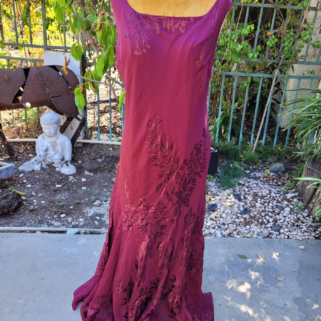 Queeeen GODDESS Silk beaded gown. She s still Depop