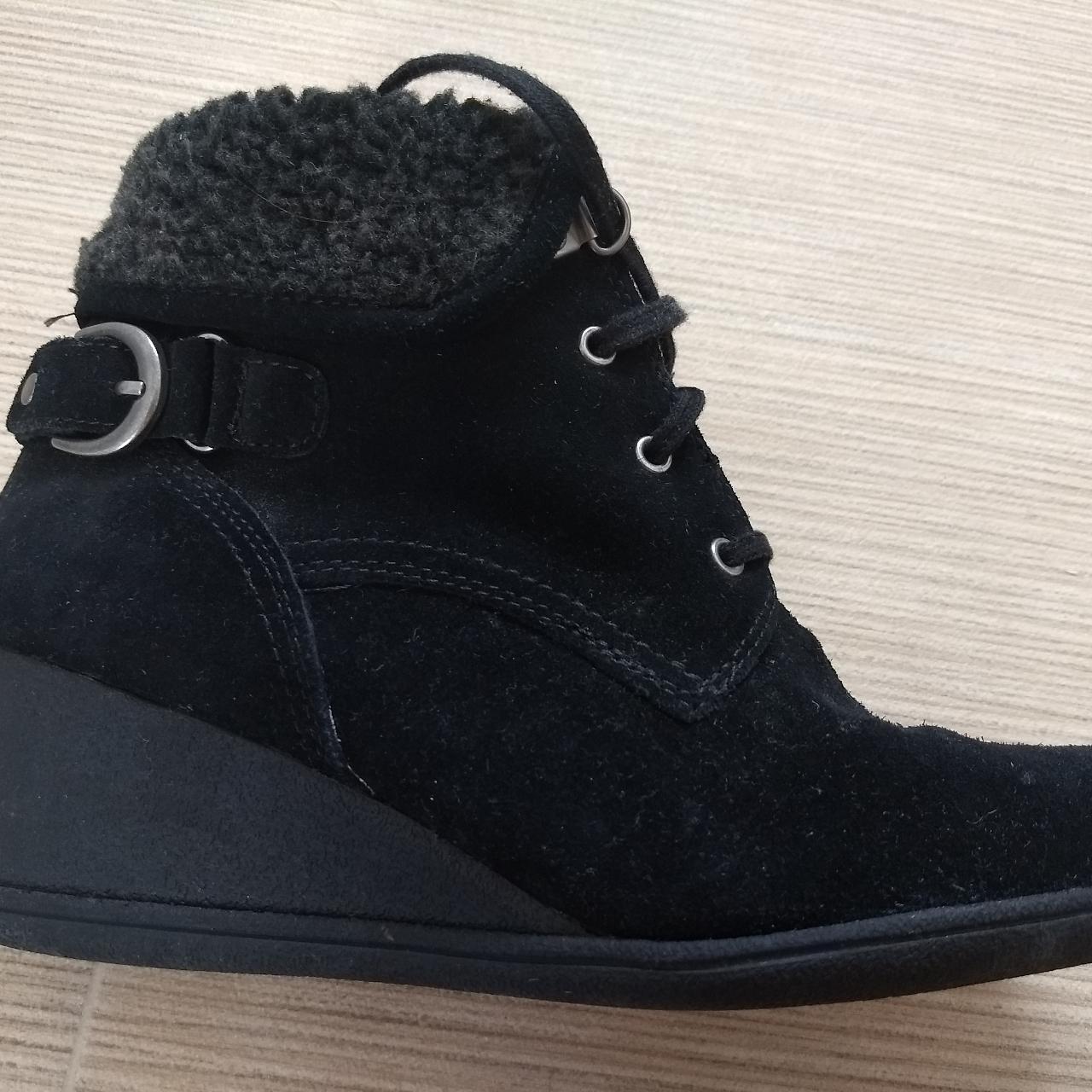faux suede ankle boots