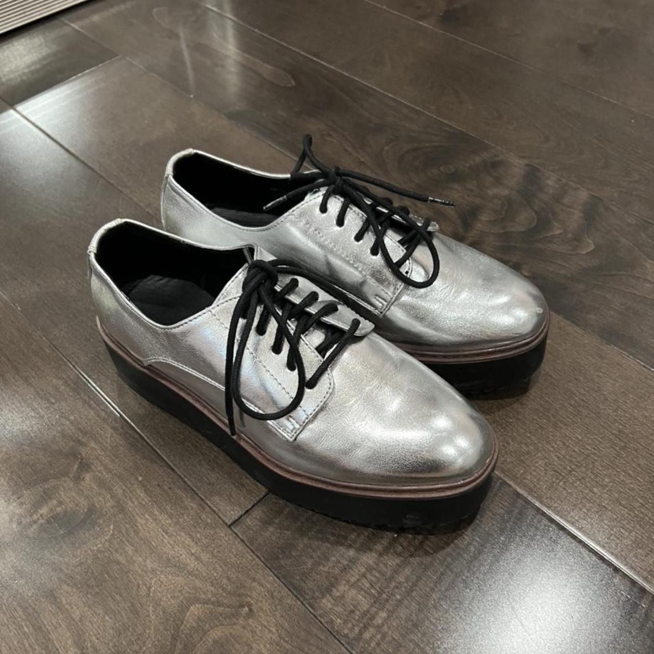 Steve madden best sale silver oxfords