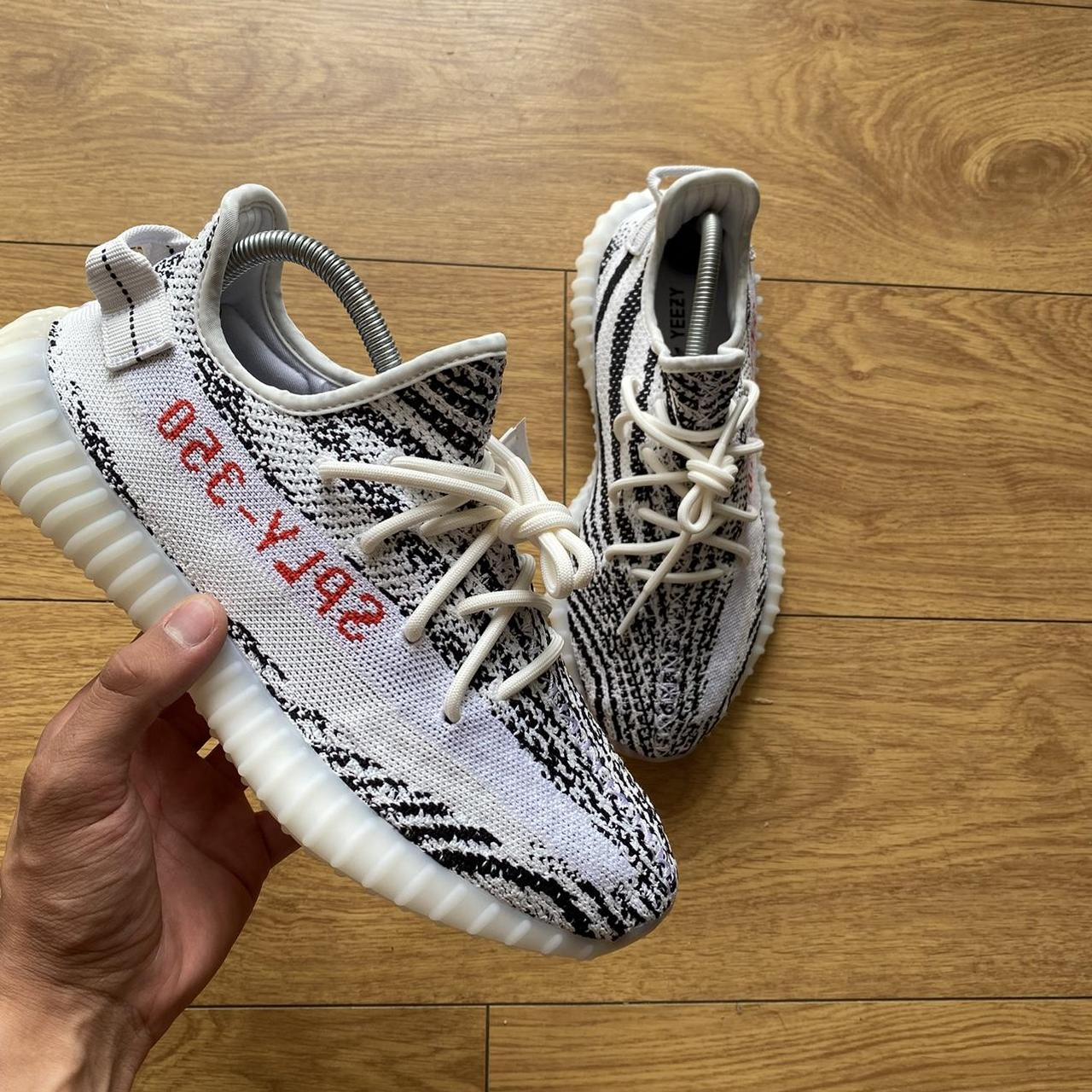 Yeezy 350 zebra on sale uk