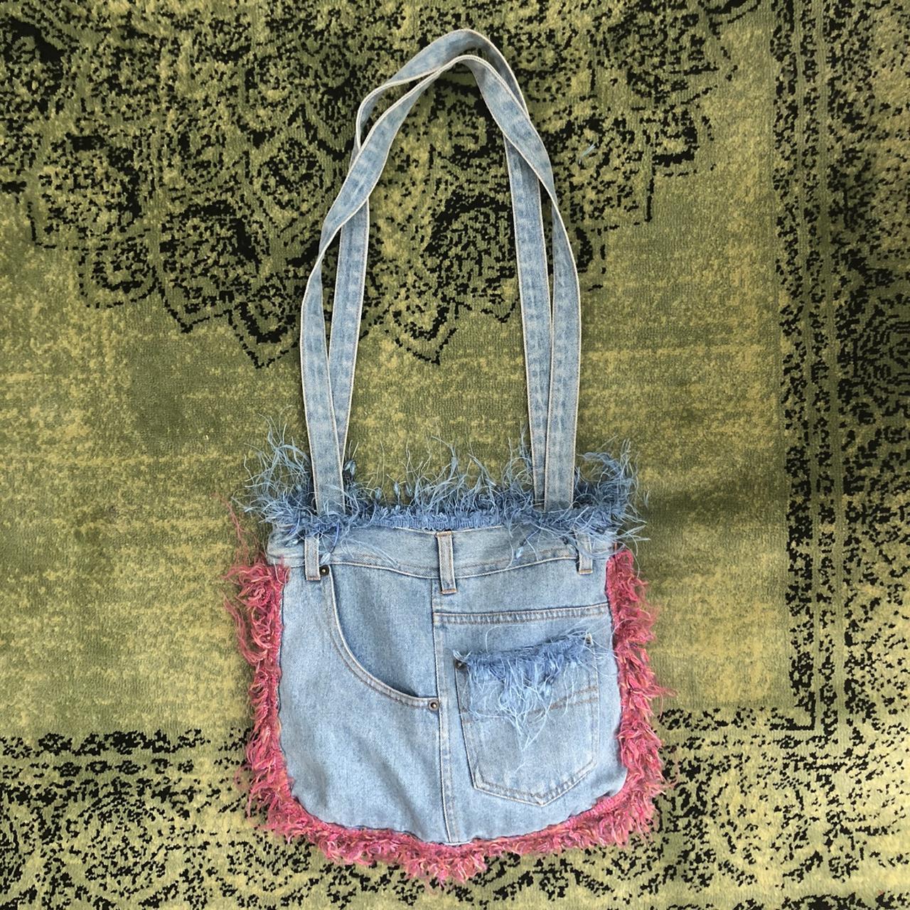 denim fur shoulder bag <3, delias #y2k #vintage...