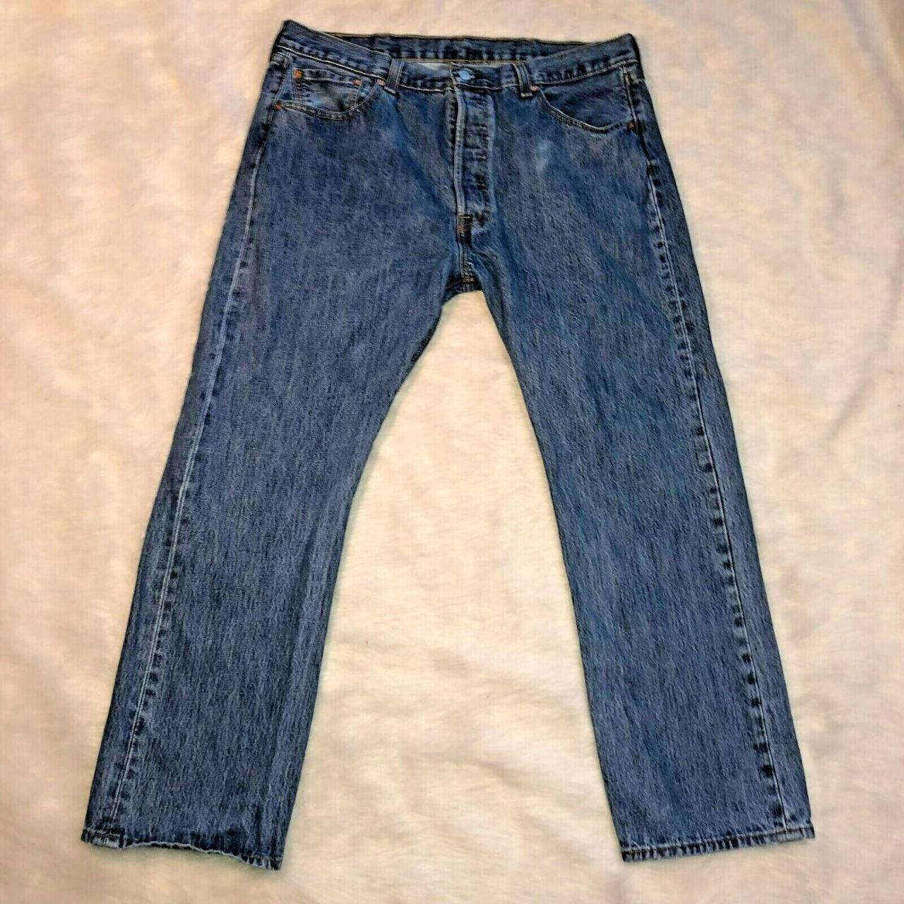 Levi's 501 Jeans Size 38 x 30 Blue Button Fly Levis... - Depop