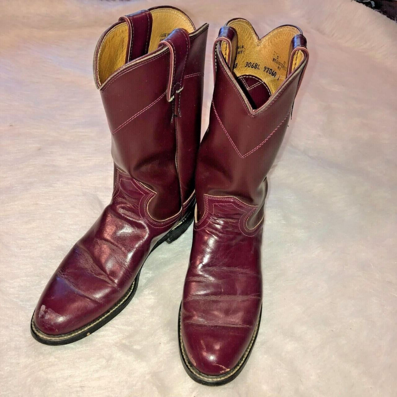 Justin Boots Size 5.5 B Roper Dress Line Dancing... - Depop