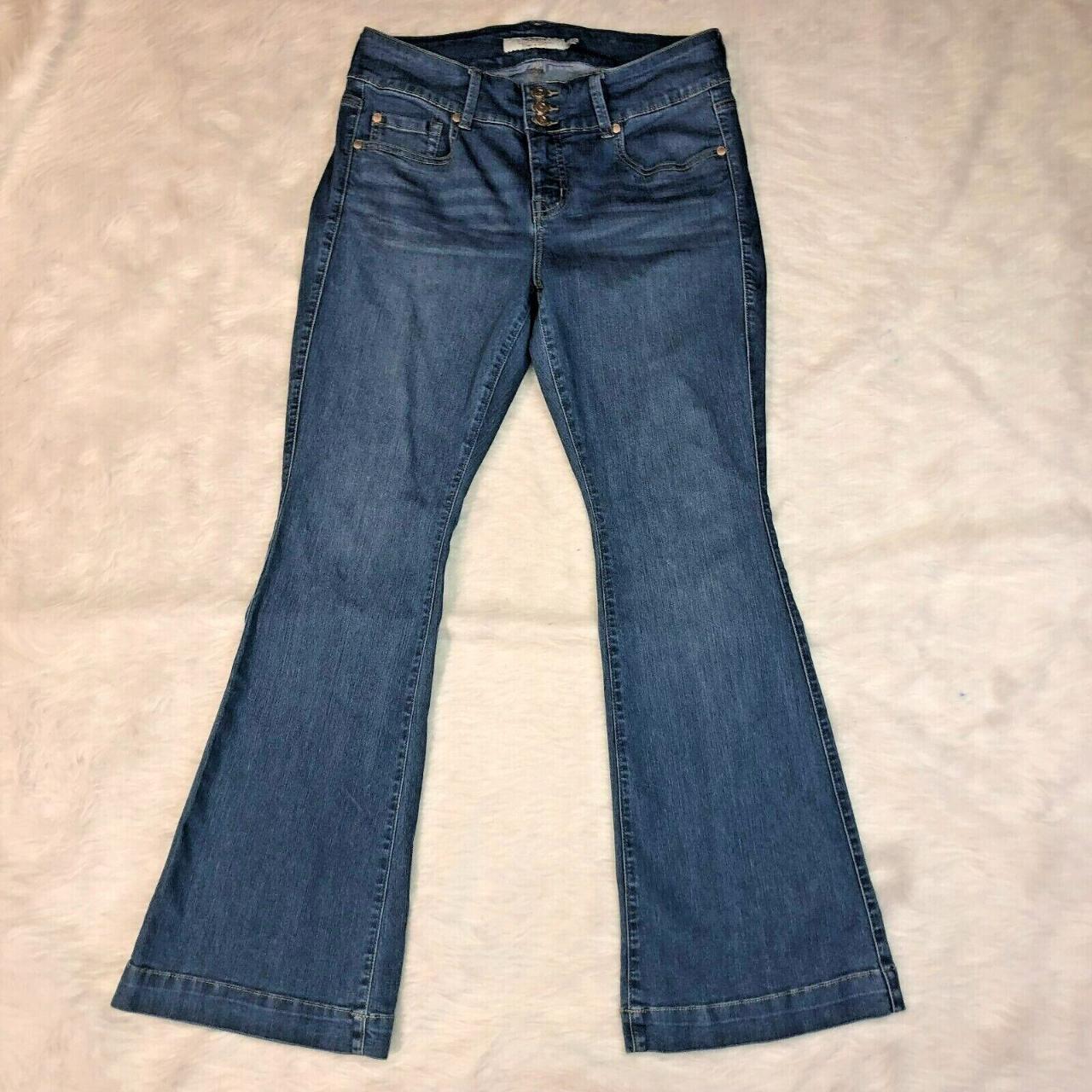 Torrid Flare Jeans Size 12 Wide Legs Button Fly and... - Depop