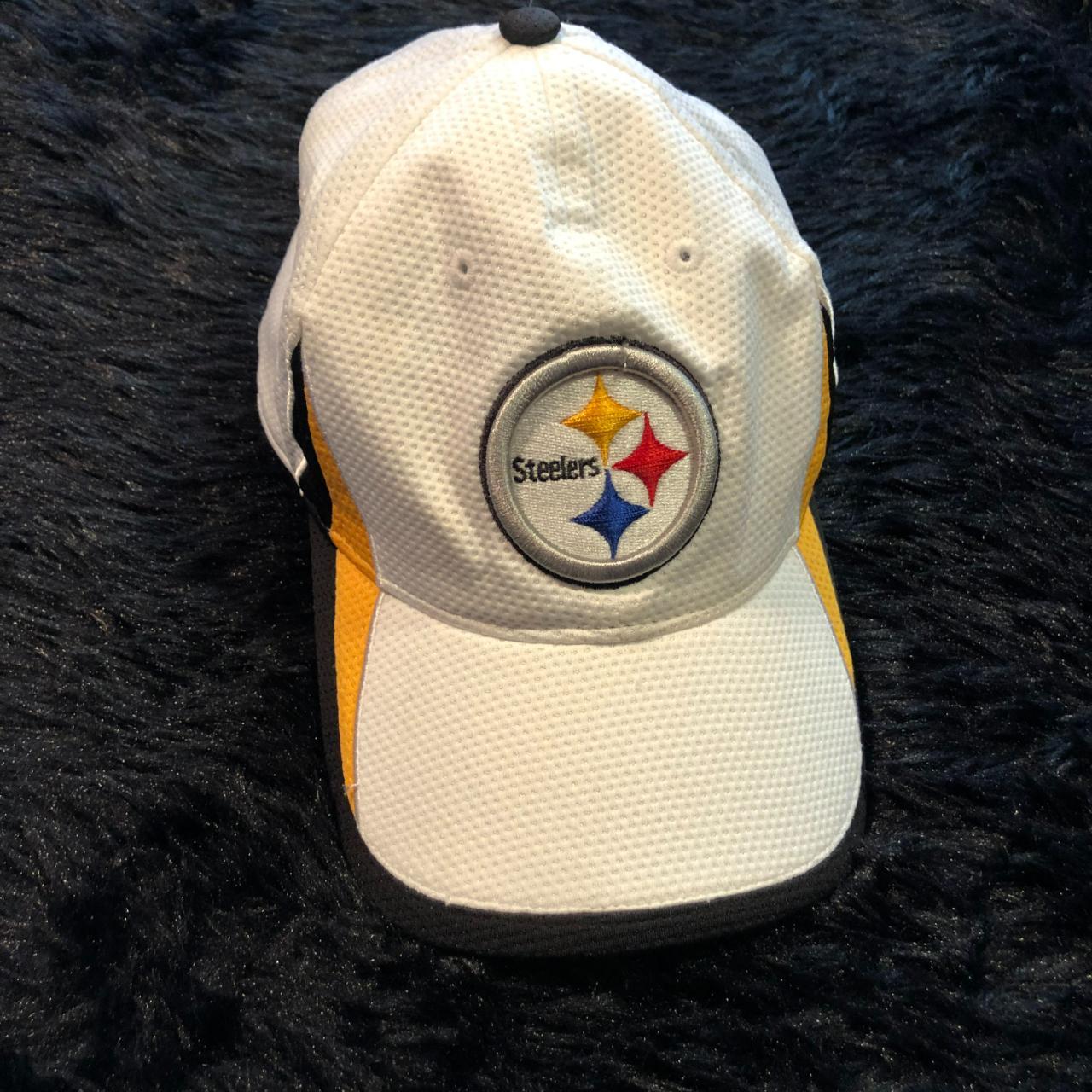 black and white steelers hat