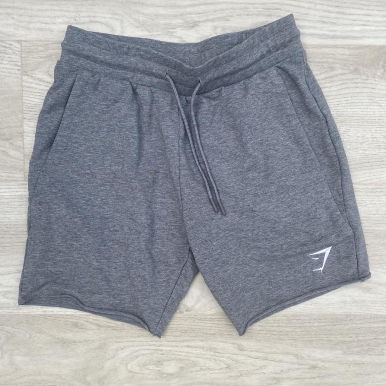 Mens gymshark grey shorts size small - Depop