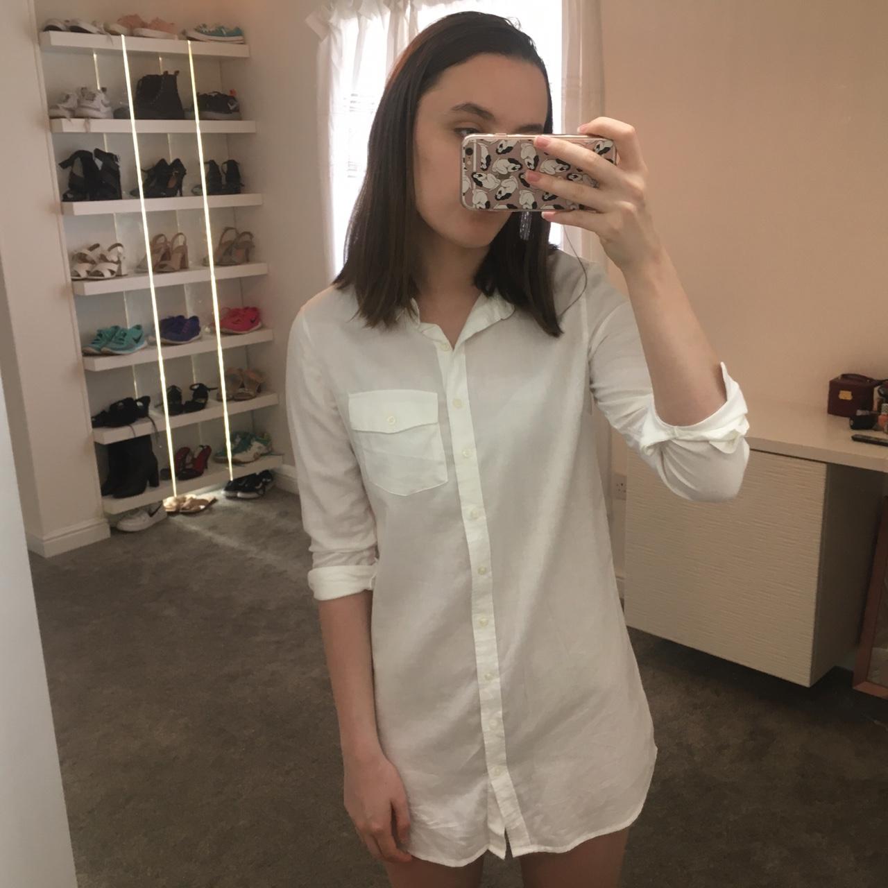 Primark white hot sale shirt dress