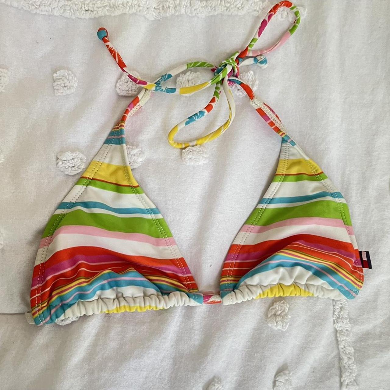 Tommy Hilfiger Women's multi Bikini-and-tankini-tops | Depop
