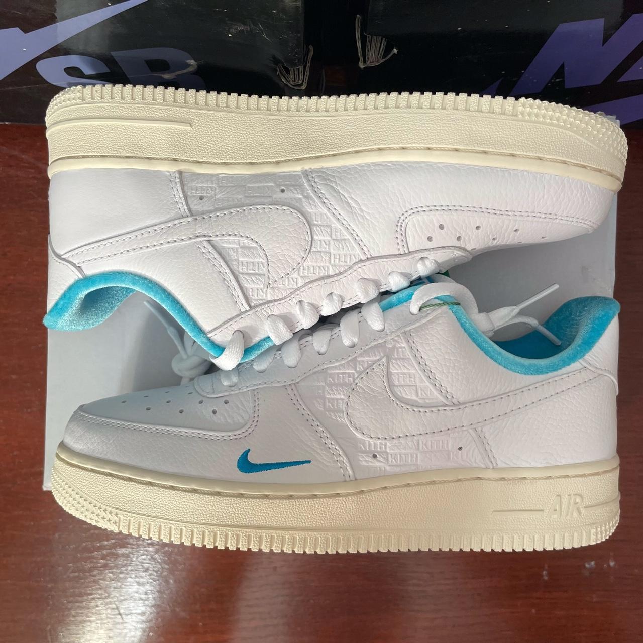 Nike x Kith Air Force 1 AF1 ‘Hawaii’ Blue White Sail... - Depop