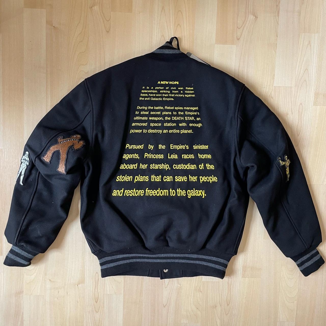 KITH x Star Wars Golden Bear Varsity Jacket Wool... - Depop